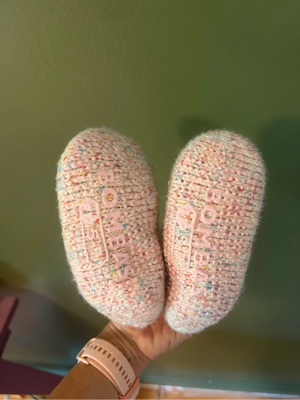 Bombas Soft Knit Baby Booties in Pastel Multicolor